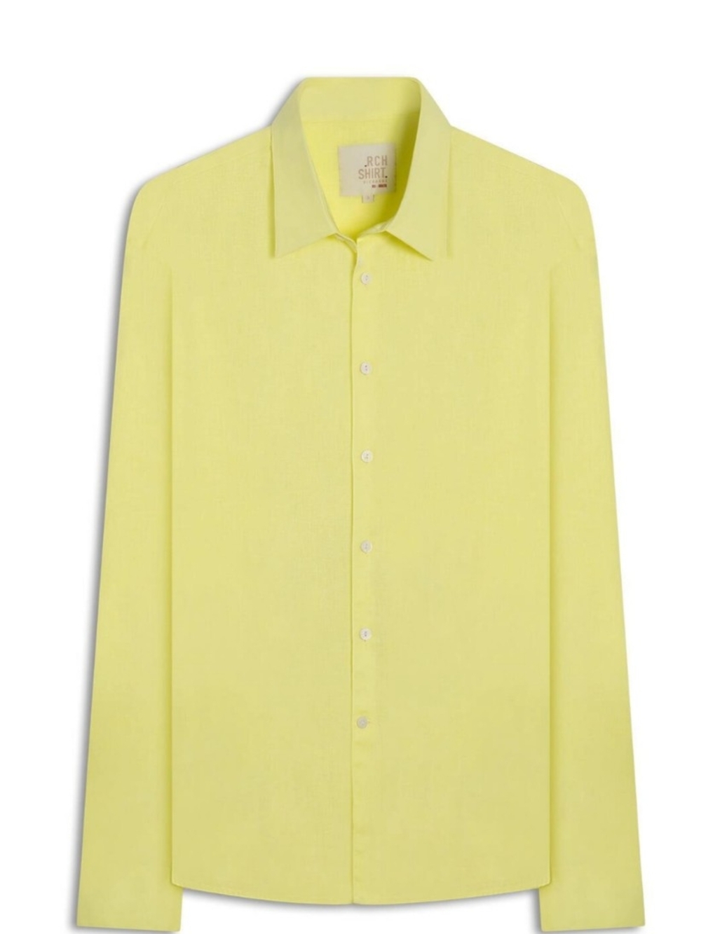 Linen Blend Yellow Shirt